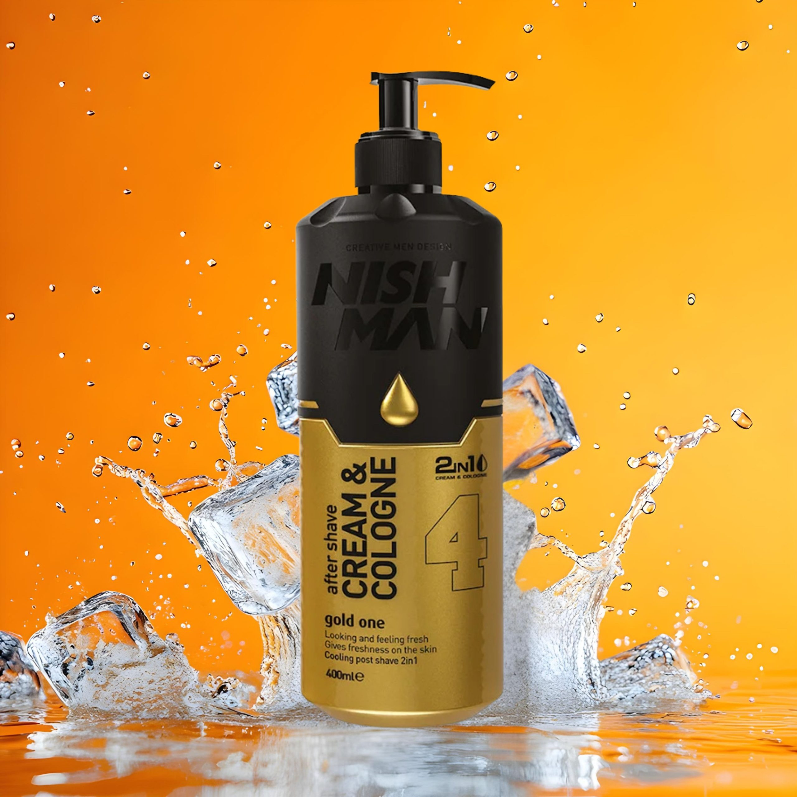B07BXMWLP8.PT05 Nishman After Shave Cream & Cologne 2in1 Gold One No.4 - Image 6