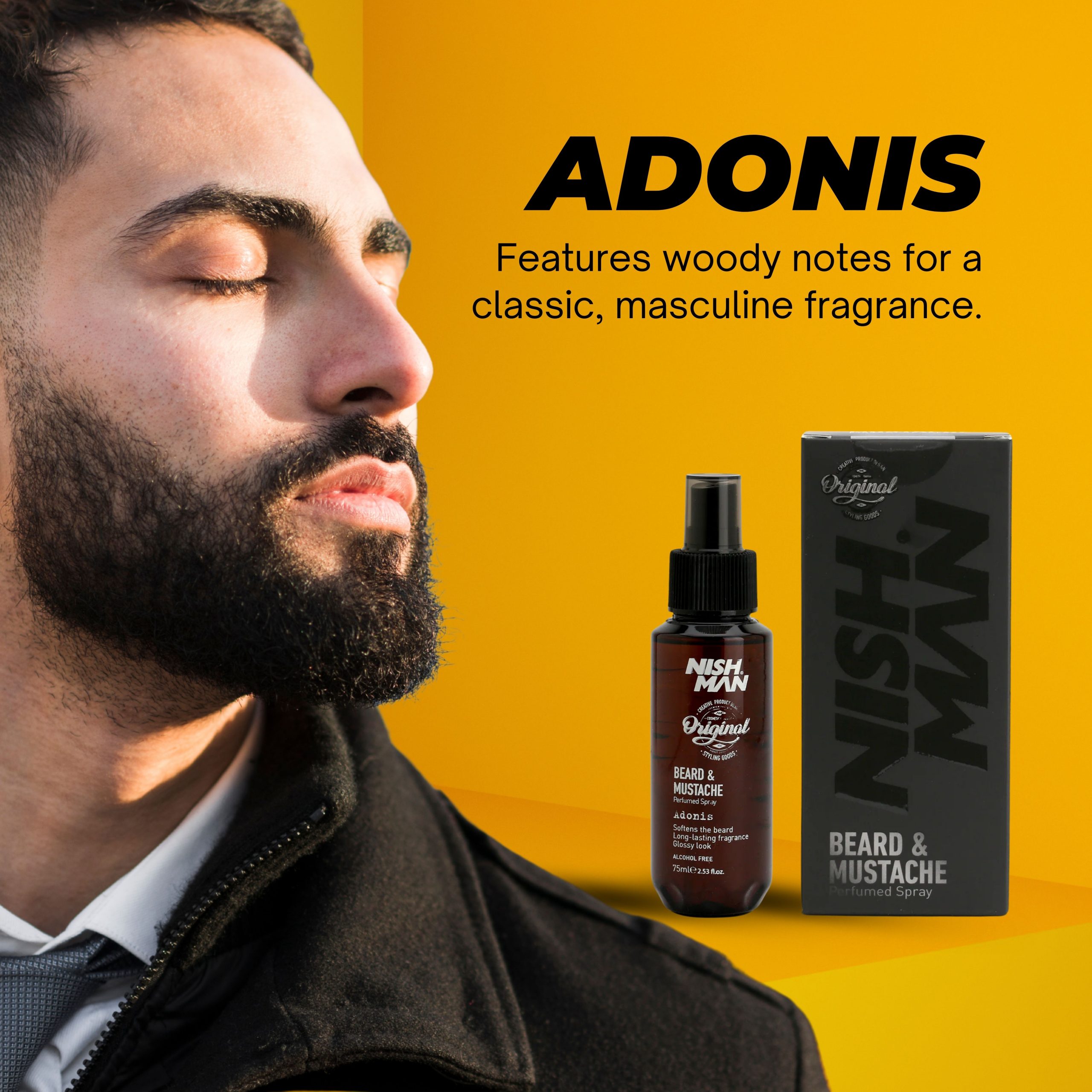 B07LB1CC7F.PT01 Adonis (Beard & Mustache Perfumed Spray) 75ml - Image 2