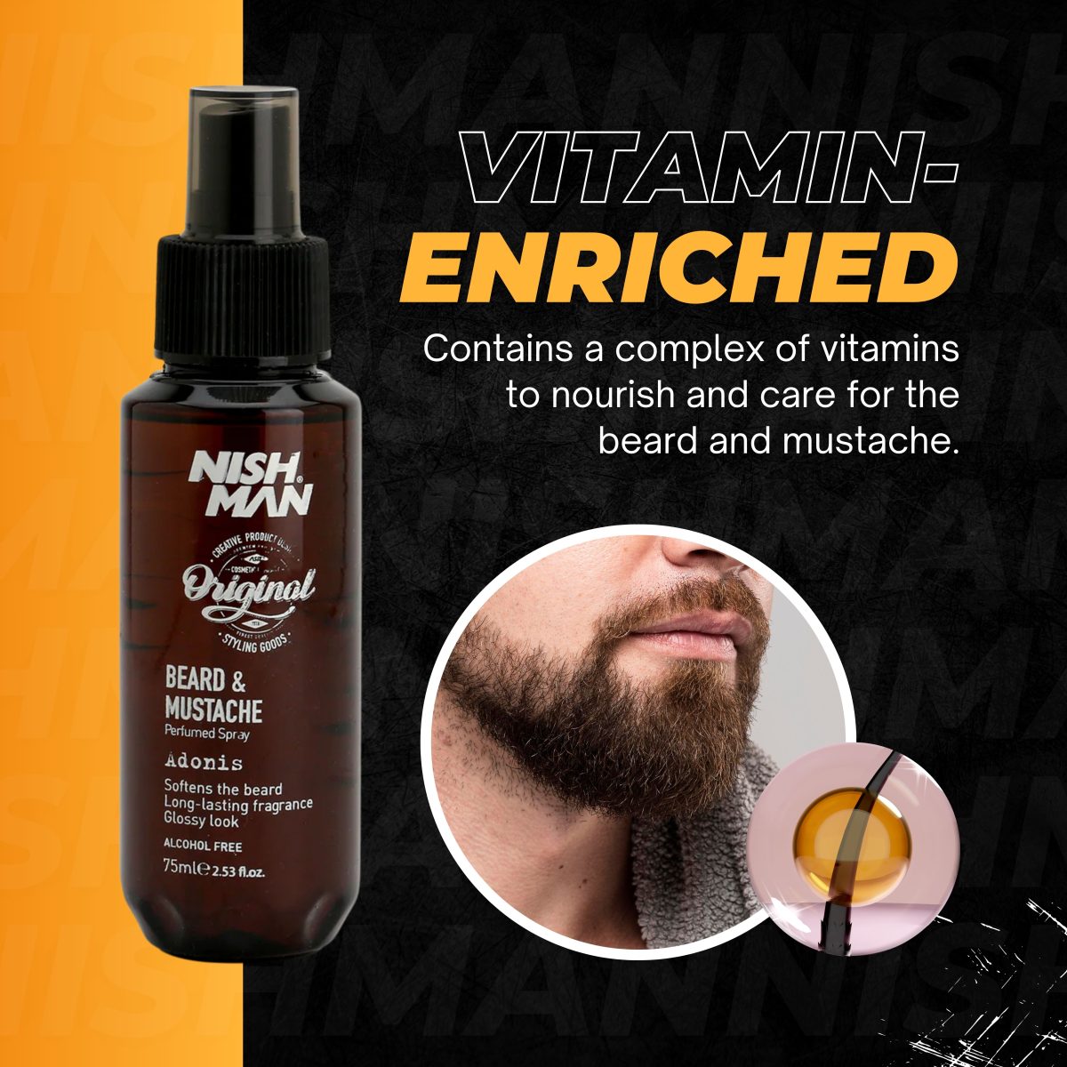 Adonis (Beard & Mustache Perfumed Spray) 75ml - Image 5