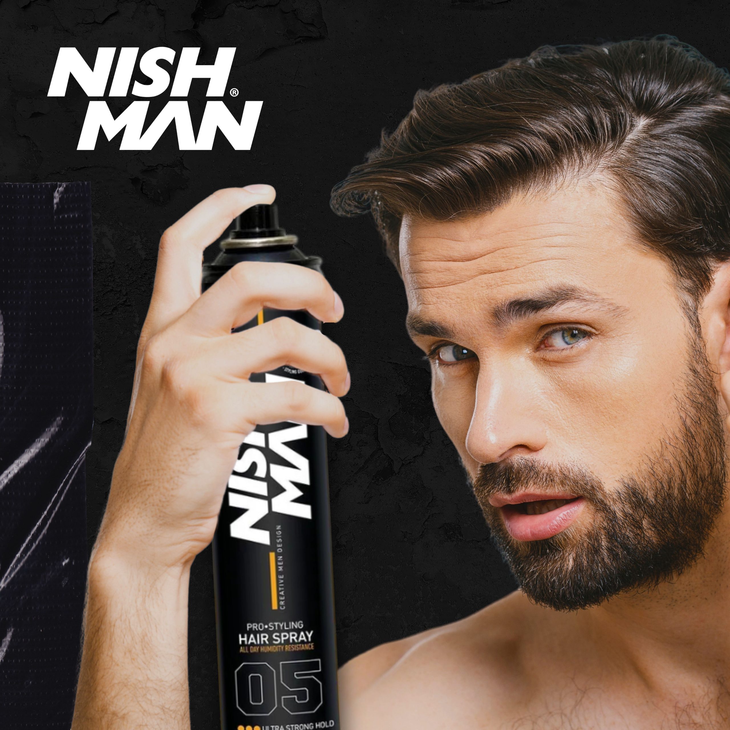 B07MMNBQCZ.PT05 Nishman Ultra Strong Hold Hair Spray N.5 - 400ml - Image 6