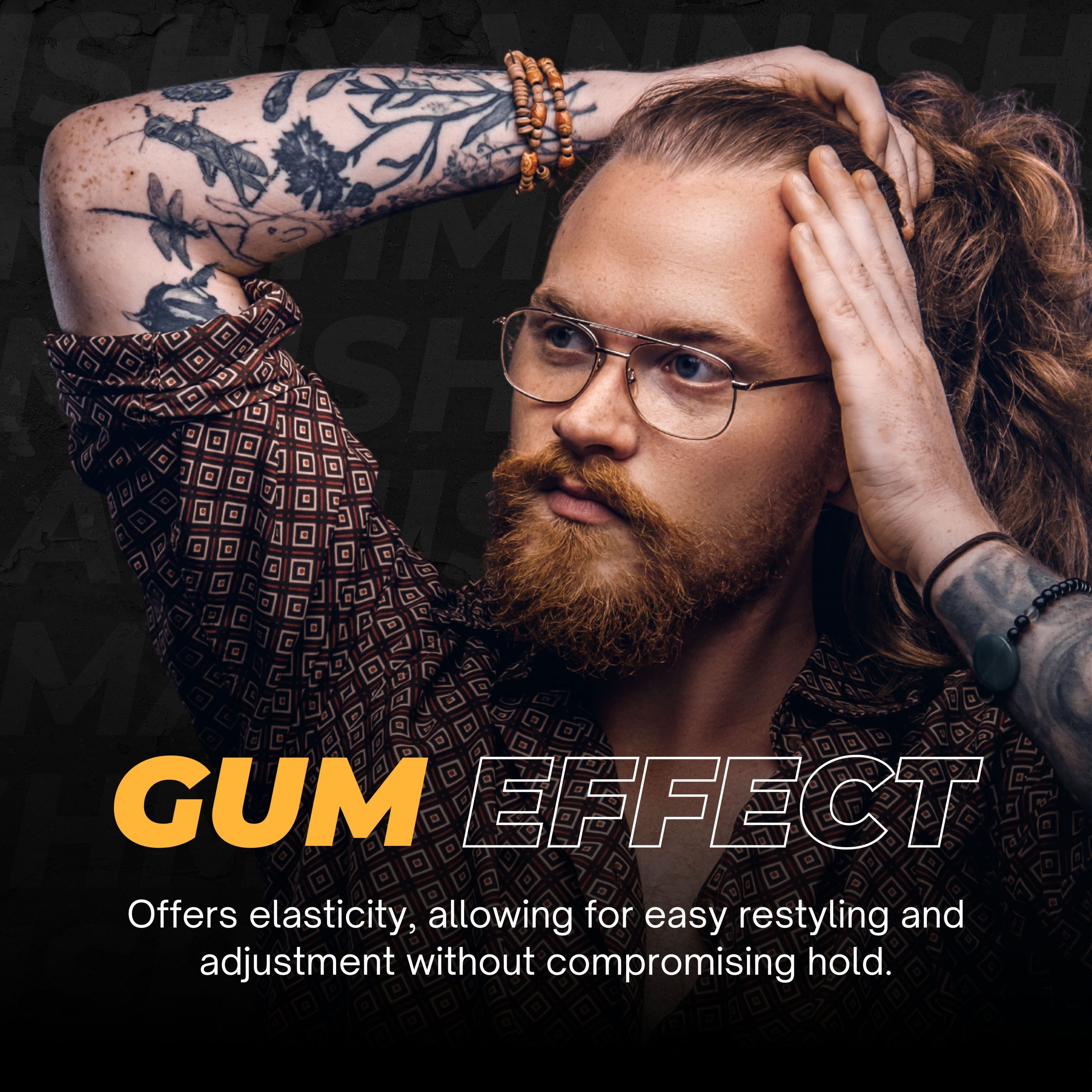 B08GKXVFQD.PT02 Nishman Gum Effect No.5+ Ultra Hold Hair Gel - 300ml - Image 3