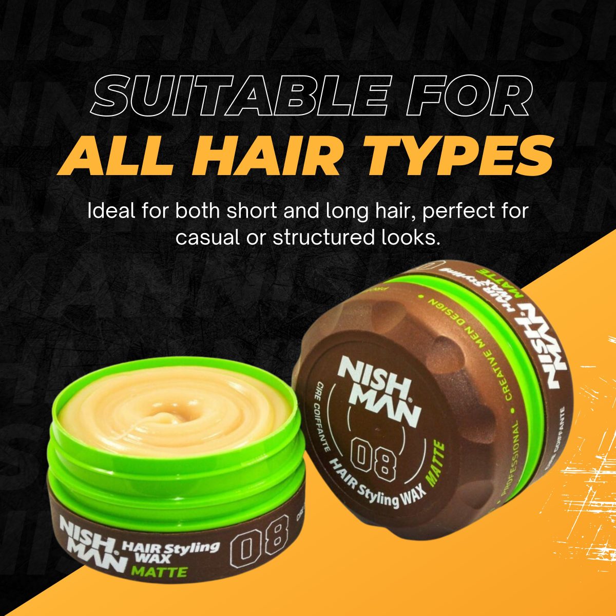 Hair Styling Wax Matte | 08 - 150ml - Image 4