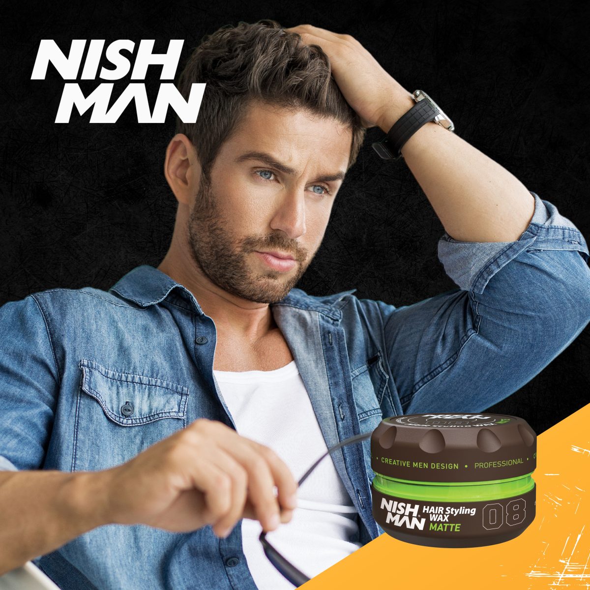 Hair Styling Wax Matte | 08 - 150ml - Image 5