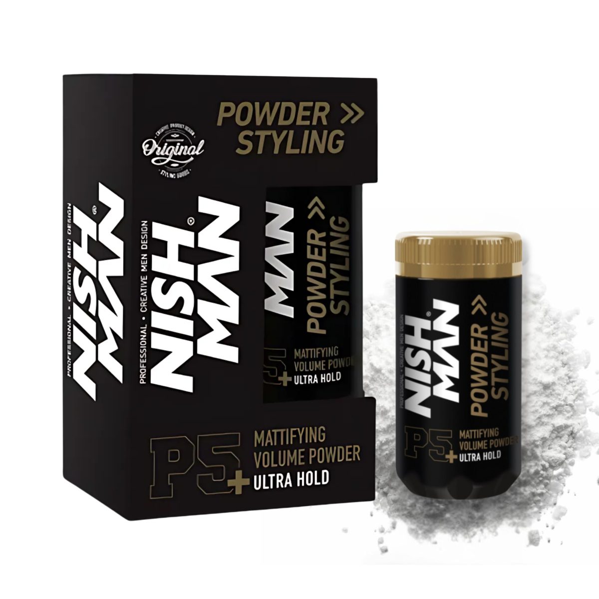 Nishman Hair Styling Ultra Hold Powder Wax P5 - 20g - Image 8