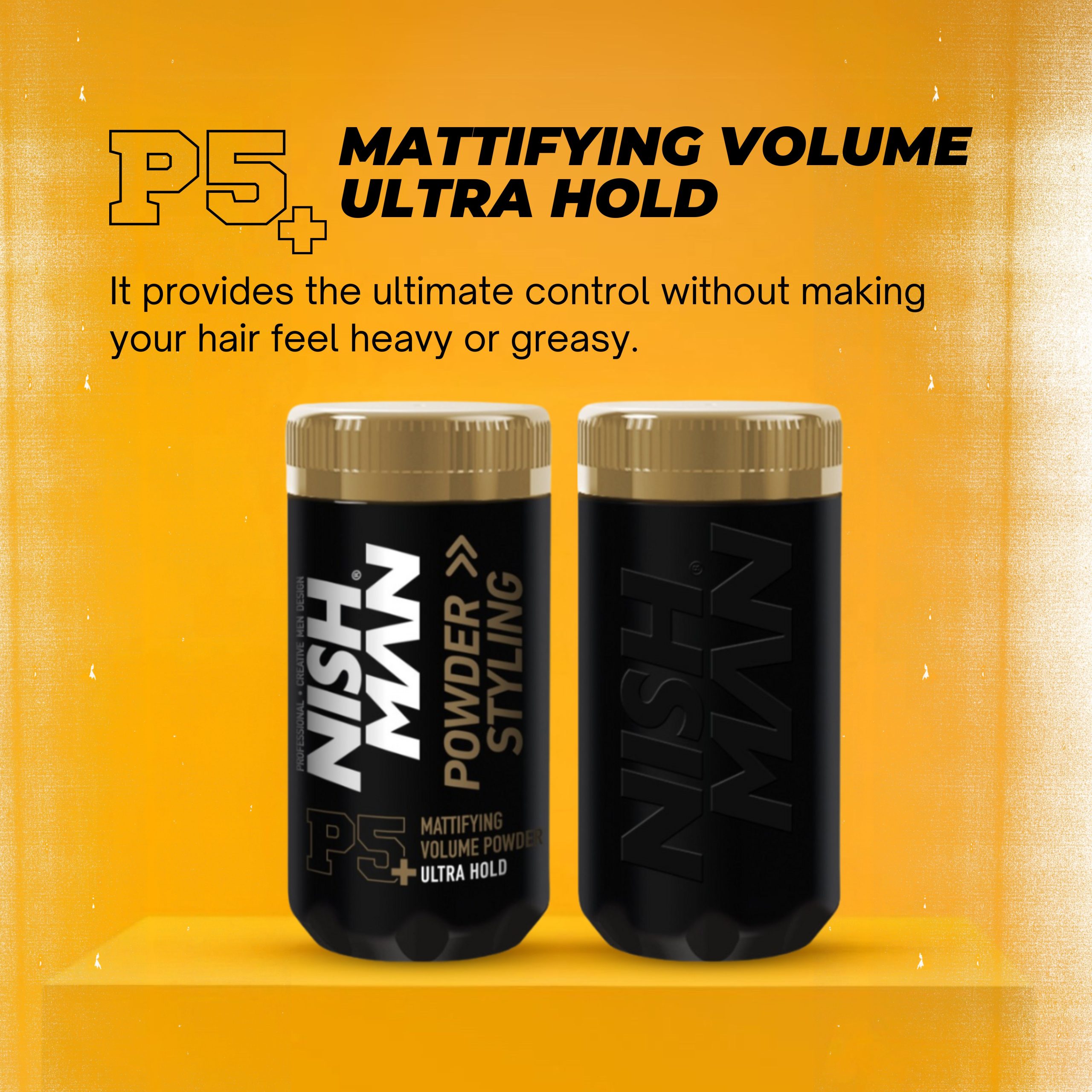 B09M2MKV9M.PT01 Nishman Hair Styling Ultra Hold Powder Wax P5 - 20g - Image 2