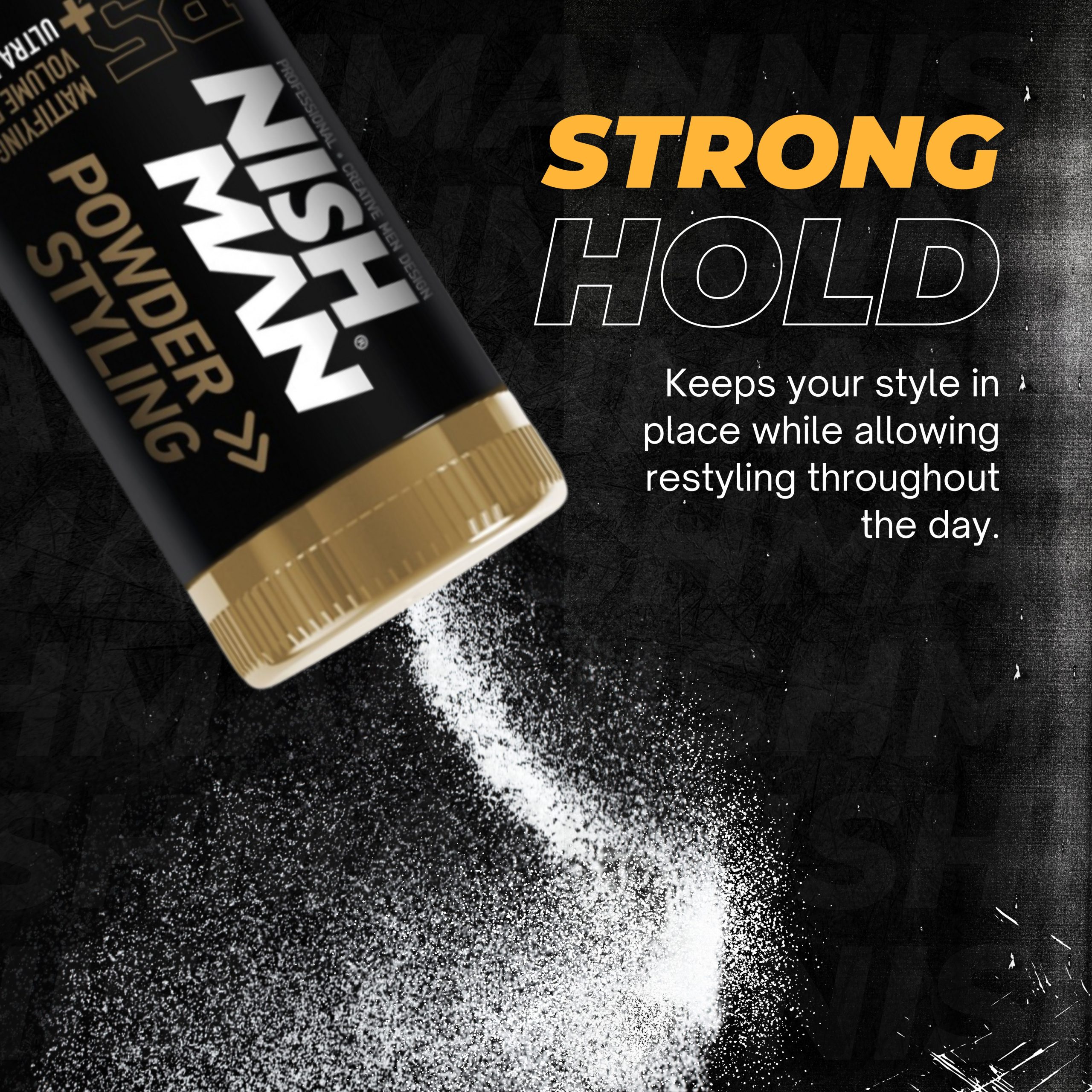 B09M2MKV9M.PT02 Nishman Hair Styling Ultra Hold Powder Wax P5 - 20g - Image 3