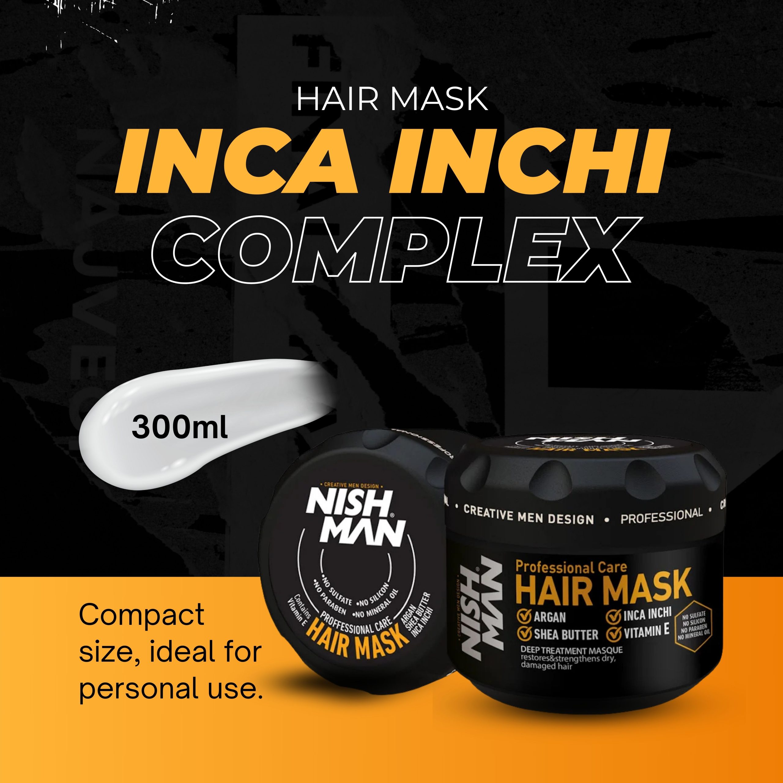 B09MSNR6P6.PT01 Nishman Professional Hair Care Mask Inca Incı Complex - 300ml - Image 2