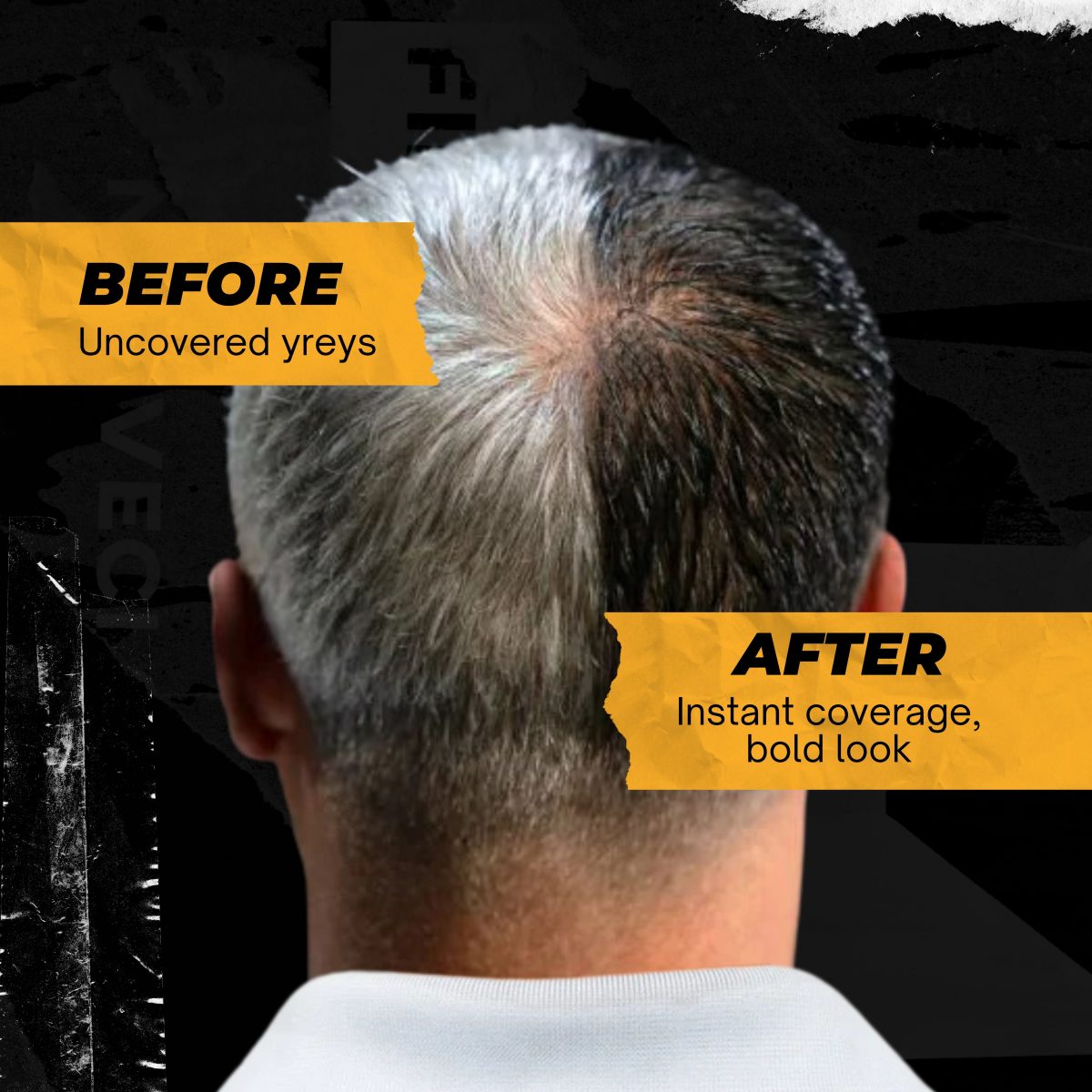 Nishman Ultra Hold Hair Styling Black Gel - White Coverage 300 ml - Image 5