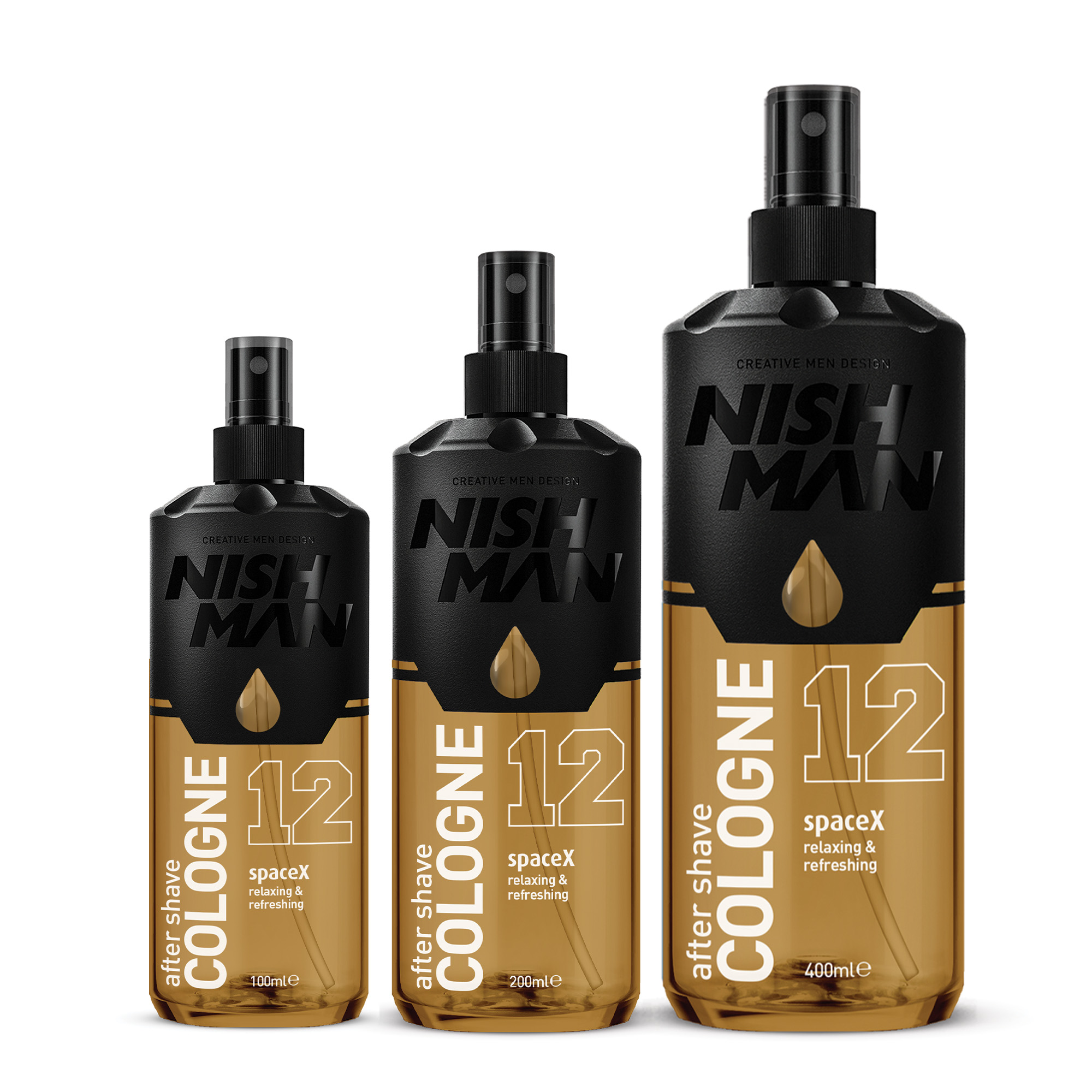12 SPACE X AFTER SHAVE COLOGNE NISHMAN After Shave Cologne 12 Spacex | 100ml, 150ml, 400ml - Image 1