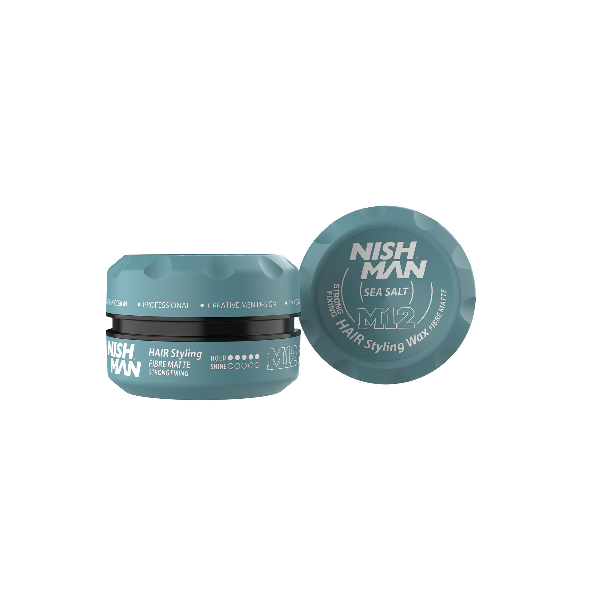 M12 sea salt NISHMAN Hair Styling Matte Wax M12 Sea Salt 100ml - Image 1