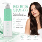 Deep Detox Clarifying Shampoo for Normal to Greasy Hair, 503 ml | Green Tea & Avocado Extracts - Image 8